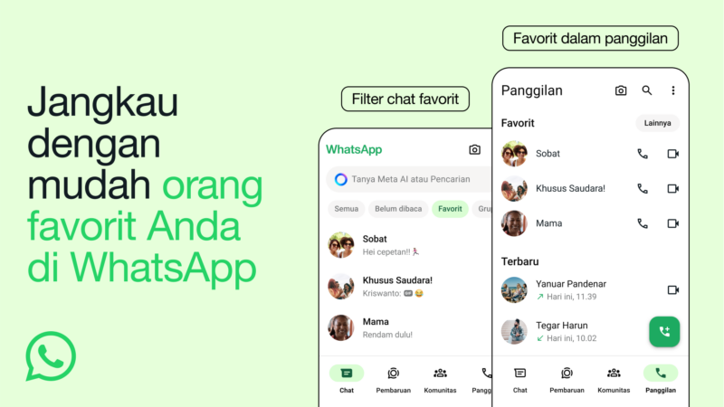 Baru di WhatsApp, Tab Favorit, Ini Fungsi dan Cara Pakainya 1