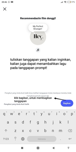 Cara Main Prompt di Instagram Note 8