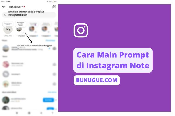 Cara Main Prompt di Instagram Note